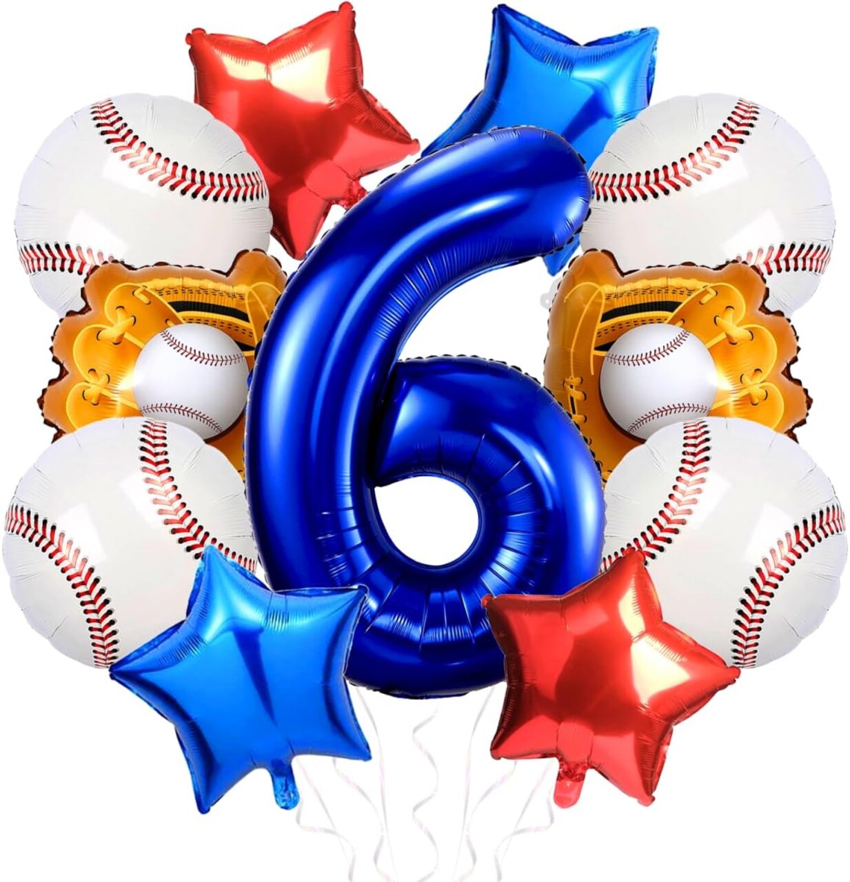 Baseball Balloons Birthday Decorations for Boys 6th Birthday Dodgers Balloons